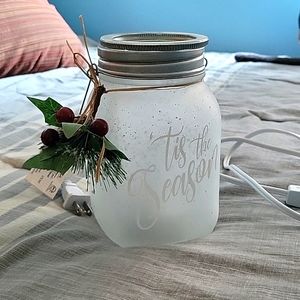 Holiday Mason Jar Scentsy Wax Warmer